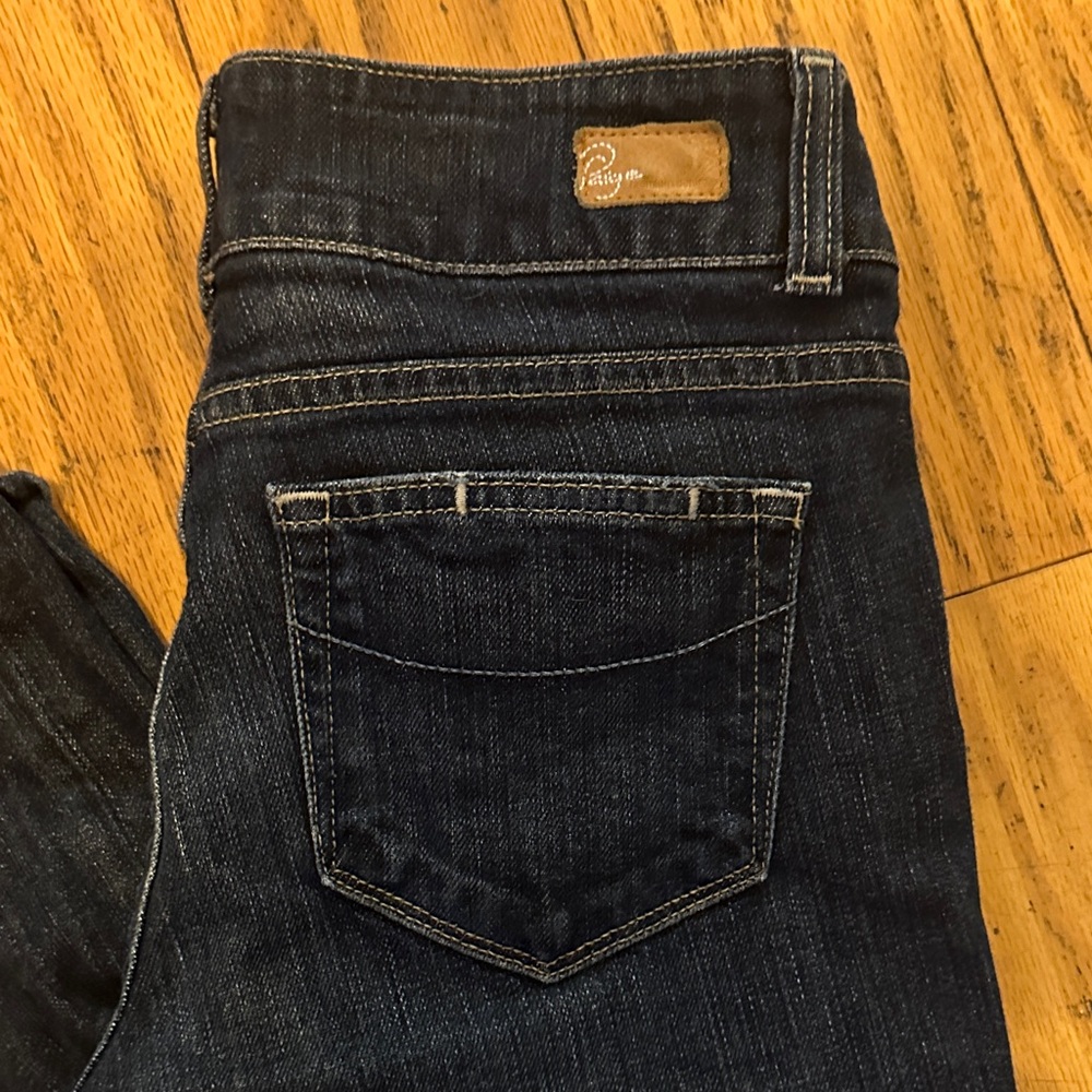 Paige Women's Dark Blue Jeans Boot Cut size 28 - Picture 4 of 8